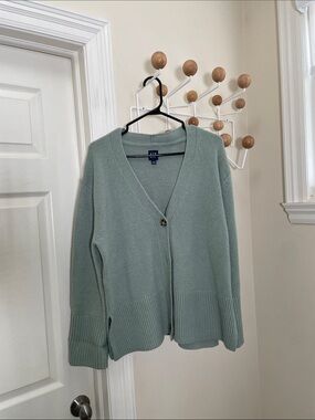 GAP Baggy Cozy Cardigan Sweater Sage Green XS